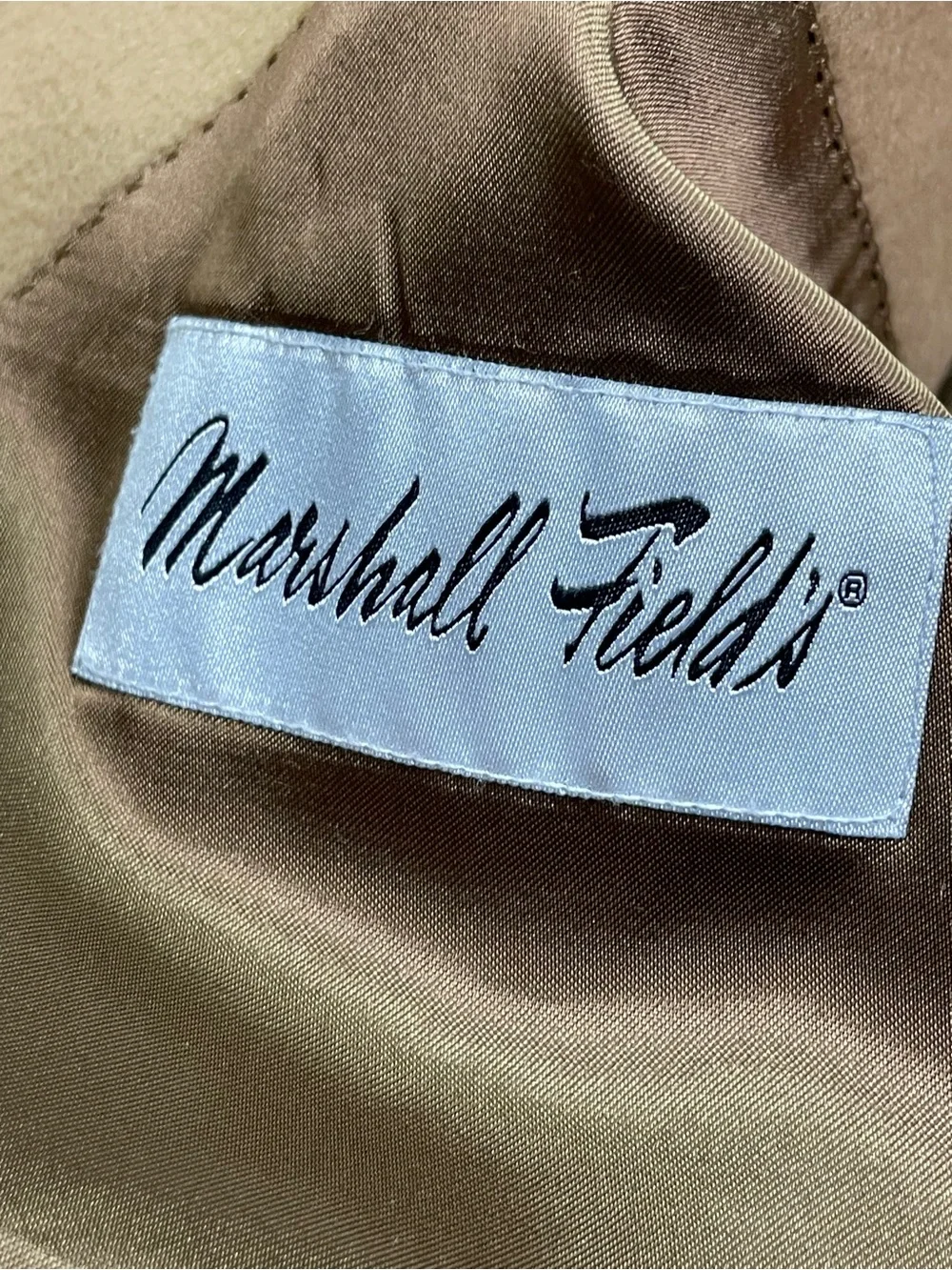Vintage Marshall Field’s Tan Men's Sport Coat Blazer 100% Cashmere